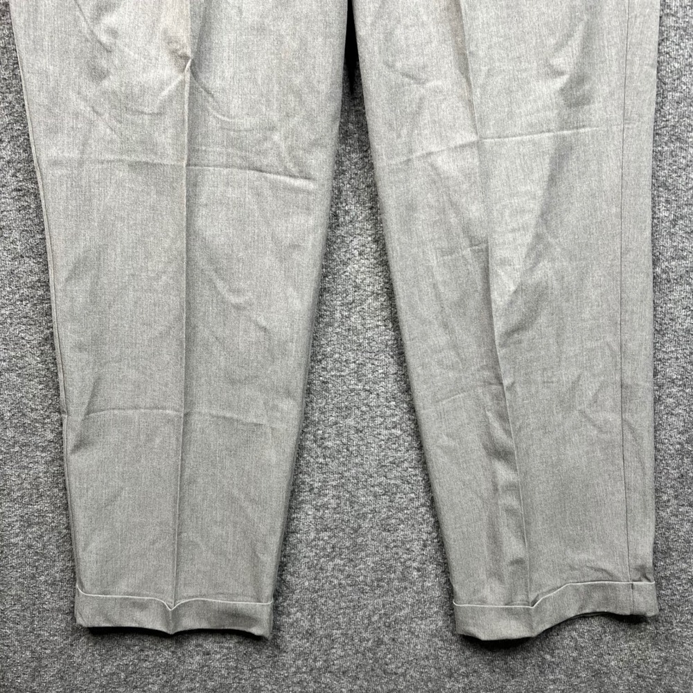 Dockers Dress Pants Mens 36x29 Gray proStyle Relaxed Fit Pleated Cuffed 40509465 - Picture 5 of 16